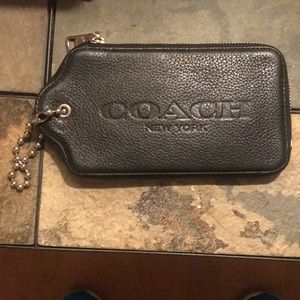 Coach hangtag wristlet